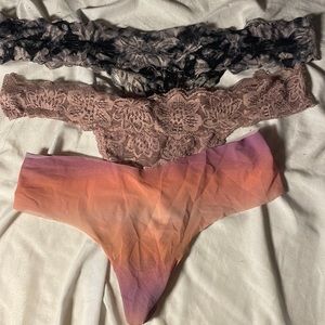 Victoria’s Secret pink thongs